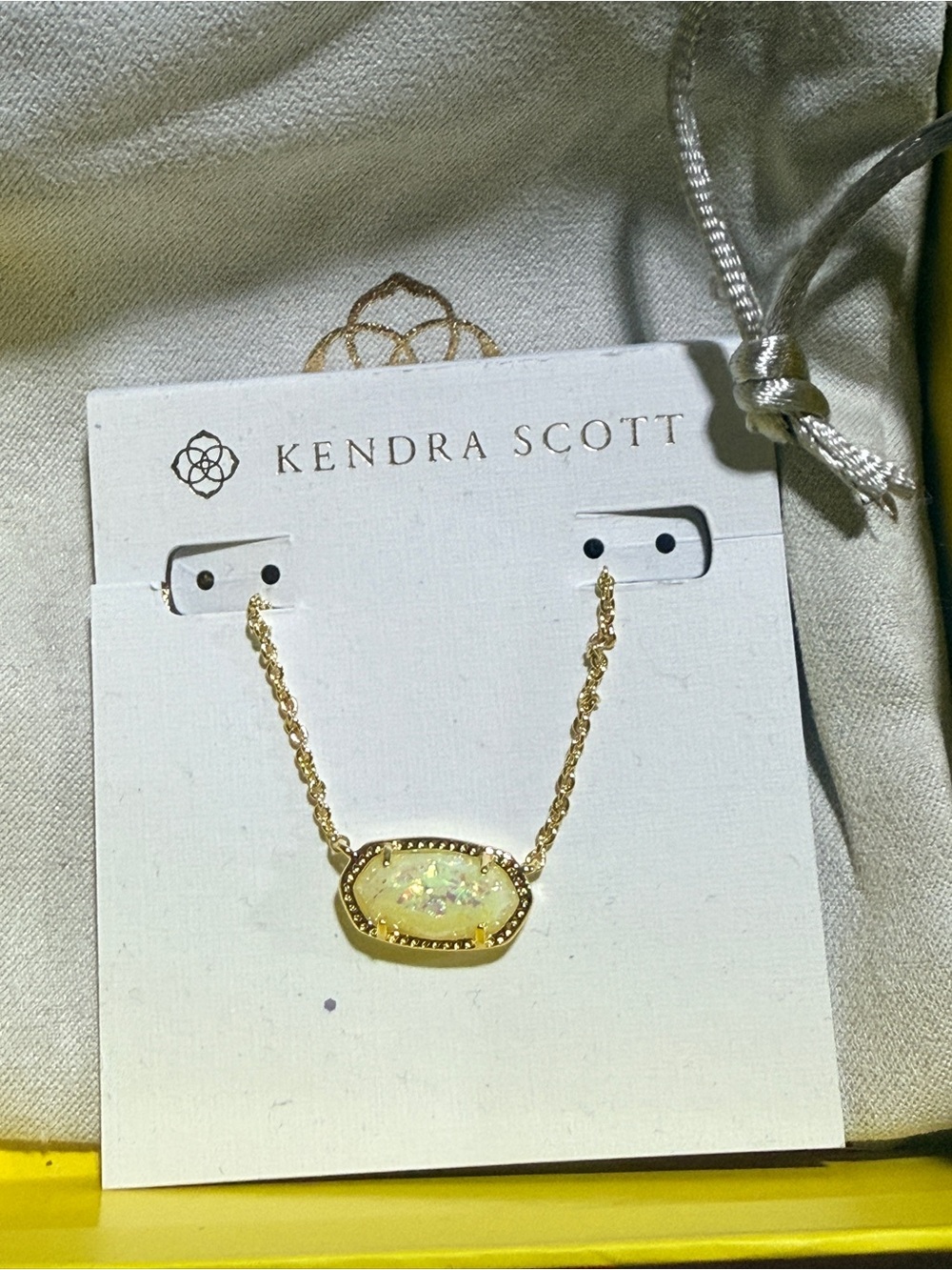 Kendra Scott Gold Opal-Effect Pendant Necklace